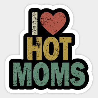 I Heart Hot Moms Sticker